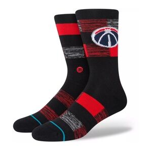 Stance x NBA Washington Wizards Cryptic Crew Socks 1 Pair Mens Size L 9 - 13‎
